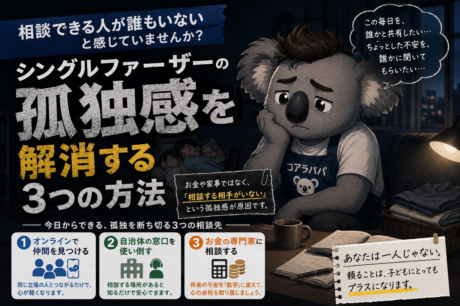 孤独感を解消する３つの方法