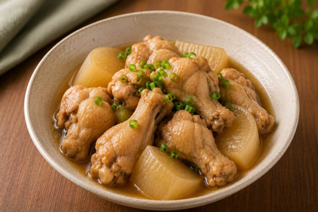 鶏肉のさっぱり煮(手羽元×大根)