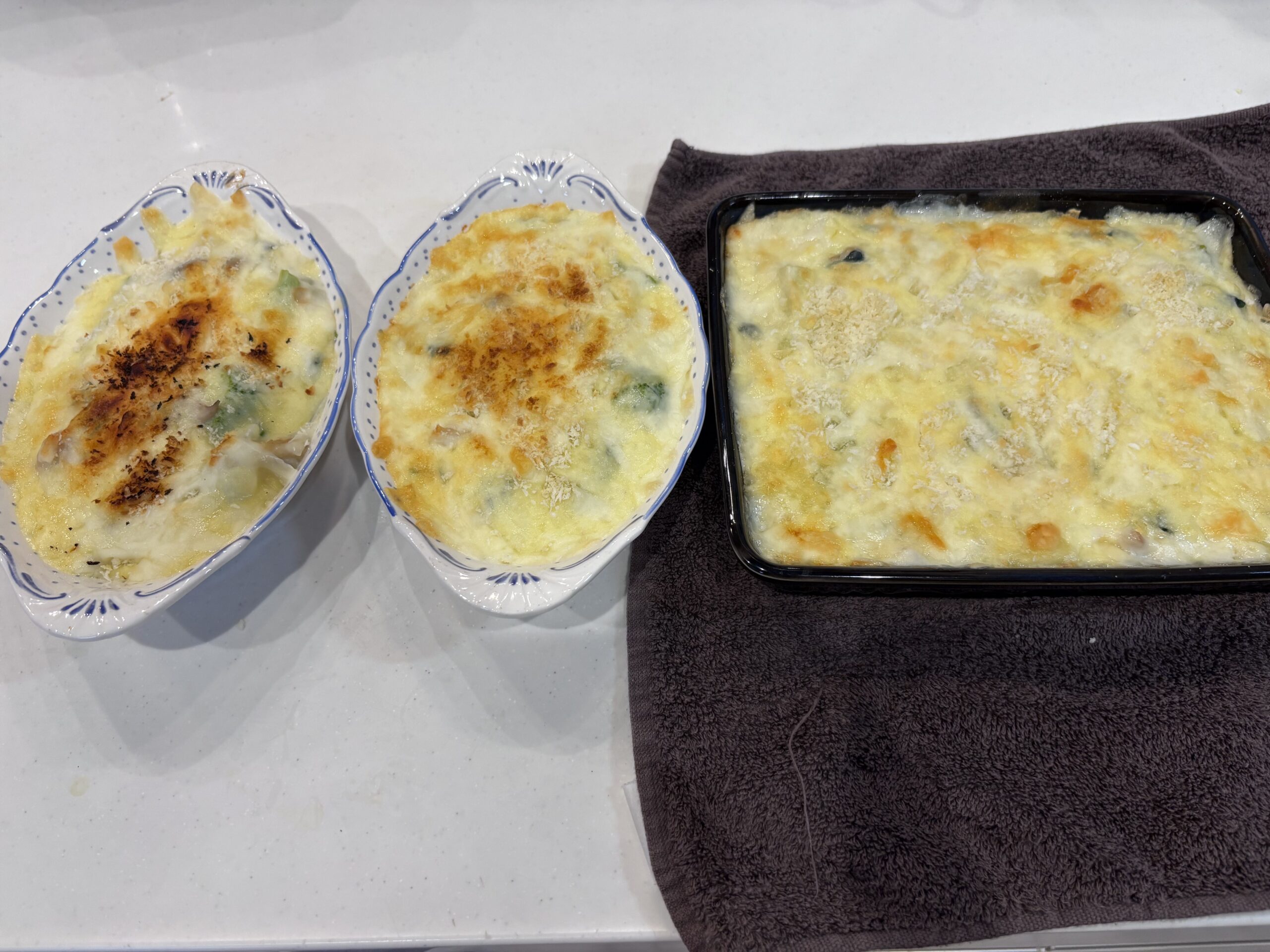 ホットクックで作ったマカロニグラタン完成品